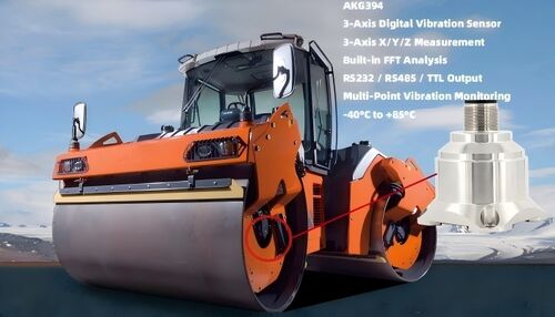 Latest company news about Capteur de vibration 3 axes AKG394 pour la surveillance des vibrations des rouleaux compresseurs
